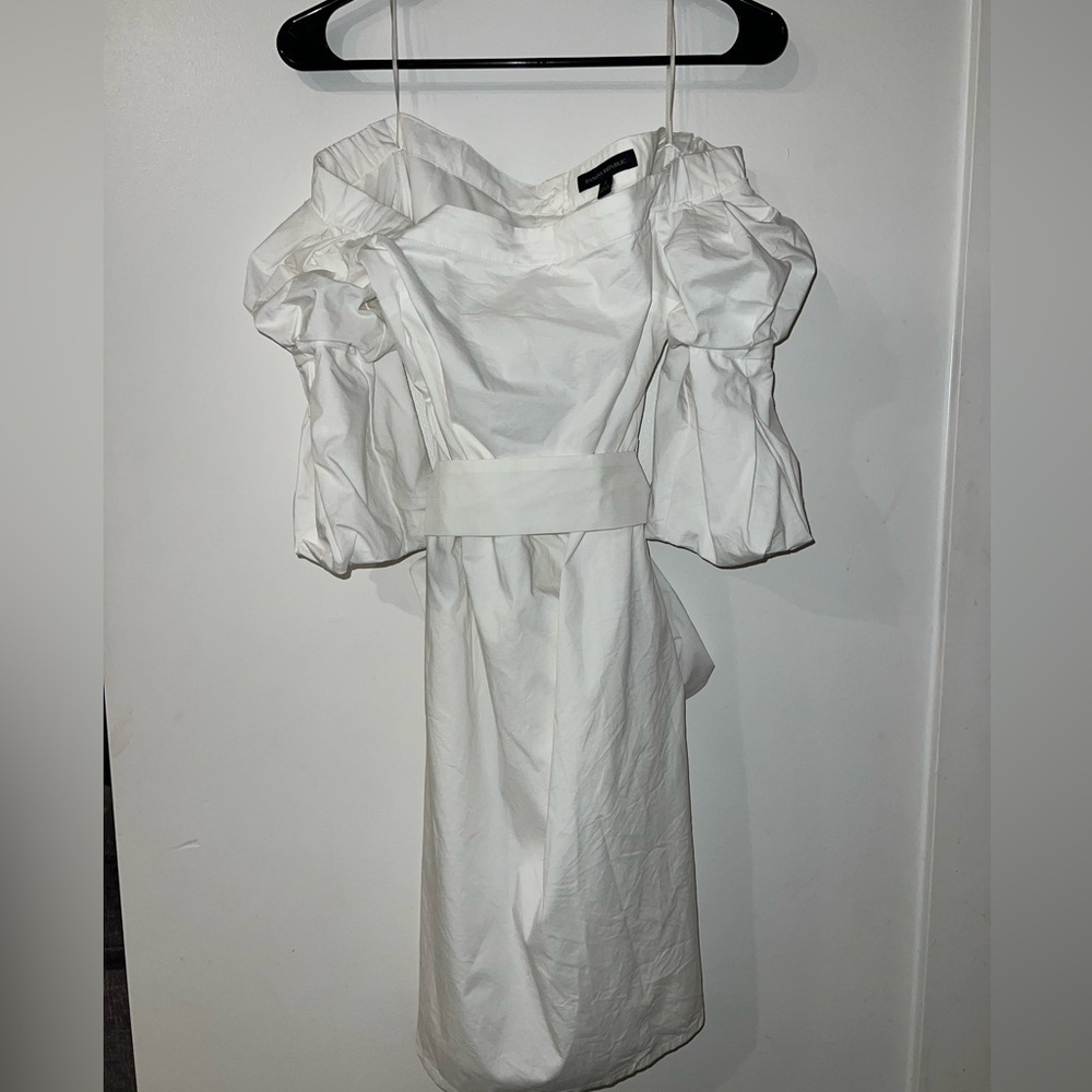Banana Republic Cold Shoulder White Dress 2